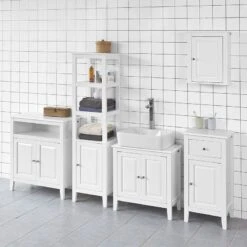 Meuble Sous Vasque FRG202-W 15 Meuble Sous Vasque FRG202-W -Sobuy 020c9102c2554d18ac5b1042d21e2583