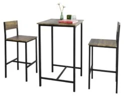 Table + 2 X Tabourets De Bar OGT27-N