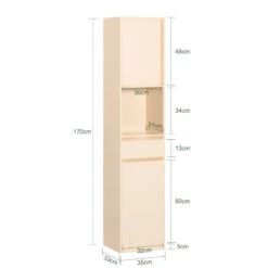 Colonne Salle De Bain BZR80-MI -Sobuy 0476432946b04e1cade8620e4fe06946