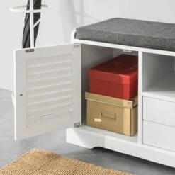 Coffre De Rangement FSR71-W -Sobuy 059abc4f45504ed39a920dfc1600e6ef