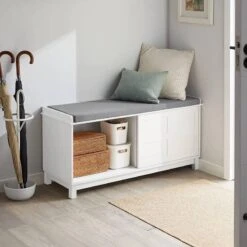 Banc De Rangement à Chaussures FSR86-W 9 Banc De Rangement à Chaussures FSR86-W -Sobuy 0ba141354ec54156bb54fc93df6e8ae2