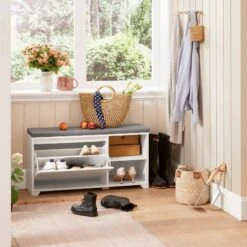 Banc De Rangement à Chaussures FSR119-W -Sobuy 11e7e0da44b04227bbdc0a937c1d8063