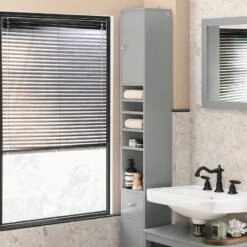 Meuble Colonne Salle De Bain BZR34-W -Sobuy 136cb04689f44a628c756800f0c19535