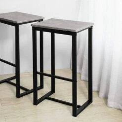 Table + 4 X Tabourets De Bar OGT15-N -Sobuy 1c59b7cbaf4e4f3095dfa4aaf072de8d