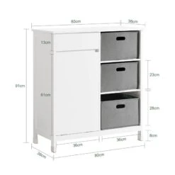 Armoire Salle De Bain BZR77-W 15 Armoire Salle De Bain BZR77-W -Sobuy 1f47cd6465dd406ca4f7c130b64c8d8a