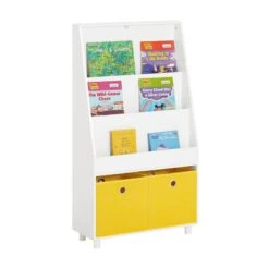 Bibliothèque Enfant Avec Paniers KMB69-W