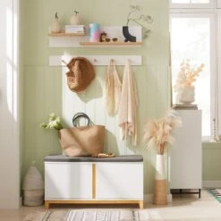 Banc à Chaussures FSR117-W -Sobuy 24892fb98d594c678cbf220fa42a4956