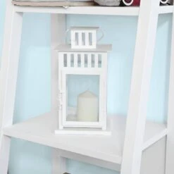 Étagère Murale Étagère Échelle FRG101-W -Sobuy 24e58f75a2ac43c898ff2712ac6d5945