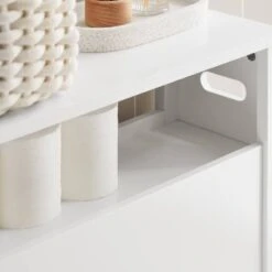 Armoire Salle De Bain BZR83-W -Sobuy 264558e144da4563b196a51eabf4ee84