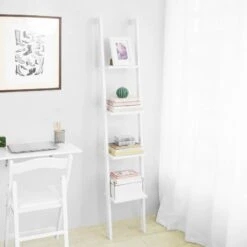 Bibliothèque Étagère Murale FRG15-W -Sobuy 2be7e620d2734841ac90f1274fada2cd