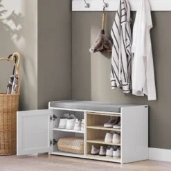 Meuble à Chaussures Blanc FSR109-WN -Sobuy 2edb5c80db2842fe9d06e6c4d7a7f28b