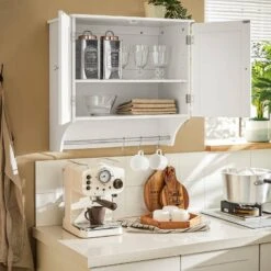 Meuble Haut De Salle De Bain BZR84-W -Sobuy 30c49b3737414842b004f205ad49c25d