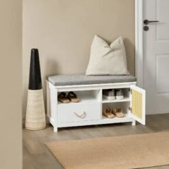 Banc De Rangement FSR126-W 11 Banc De Rangement FSR126-W -Sobuy 32bf9c5e4eba44e1a4a2aa3366813898