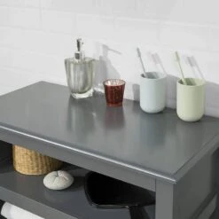 Meuble Bas De Salle De Bain FRG204-DG -Sobuy 3471d87545094840bd7586105f49c2b5