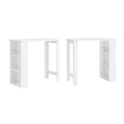 Table Haute Table De Bar FWT17-W -Sobuy 36412ae1a3014f9ba6e9087c08381165