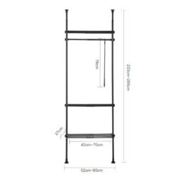 Rangement Pour Vêtement KLS07-W -Sobuy 3a6285f1bc92428dad216fd1e16ed3db