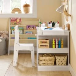 Ensemble Table Et Chaise Enfant KMB60-W -Sobuy 3f028372465343ce90529db8b504dbb0