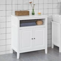 Meuble Bas De Salle De Bain FRG204-DG -Sobuy 4026563627e2467fb37e8535ba022b71