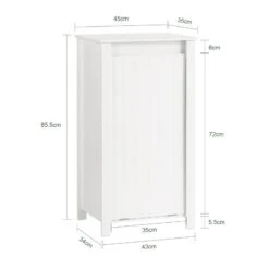 Meuble Bas De Salle De Bain BZR100-W -Sobuy 449854c168d7448e91088546ac74443c