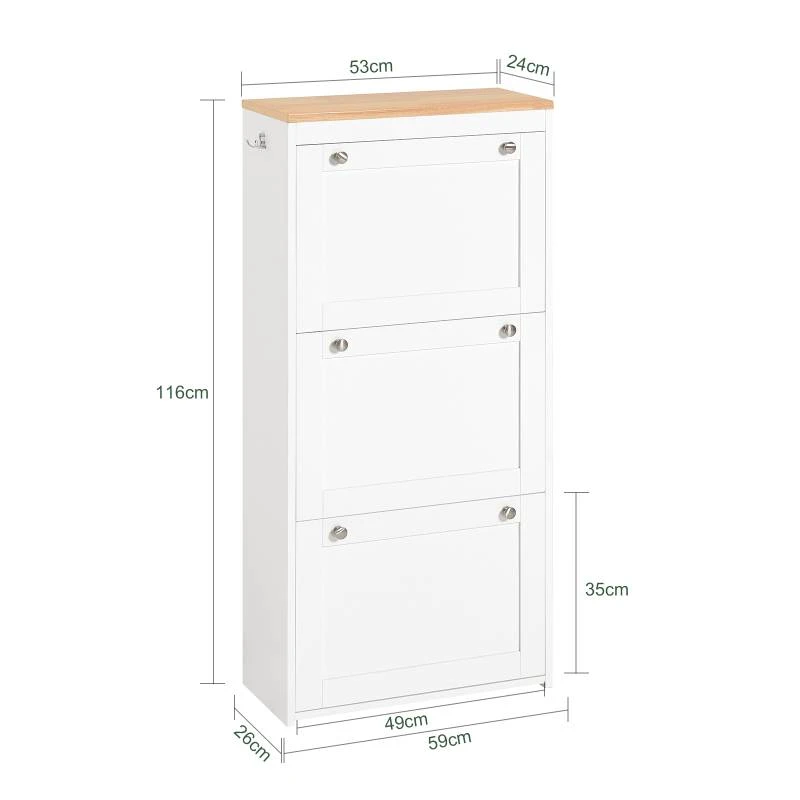 Meuble à Chaussures FSR144-WN 9 Meuble à Chaussures FSR144-WN – Image 9