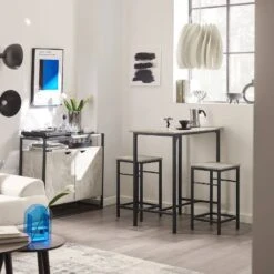 Table + 2 X Tabourets De Bar OGT10-HG -Sobuy 519ad247fd964fd289a76b5a1b4f6932