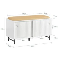 Banc à Chaussures FSR116-W 17 Banc à Chaussures FSR116-W -Sobuy 520ef7bc230f4243a6909b1f4966b878