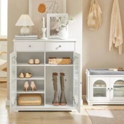 Meuble D'Entrée FSB68-W -Sobuy 5775c86d04554b3ab698f5df940f92d8