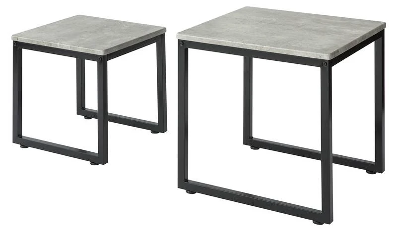 Lot De 2 Tables Basses Gigognes FBT42-HG 1 Lot De 2 Tables Basses Gigognes FBT42-HG