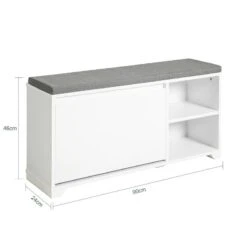 Banc De Rangement à Chaussures FSR119-W -Sobuy 58ae889651d54a5bbe9725017dd21334