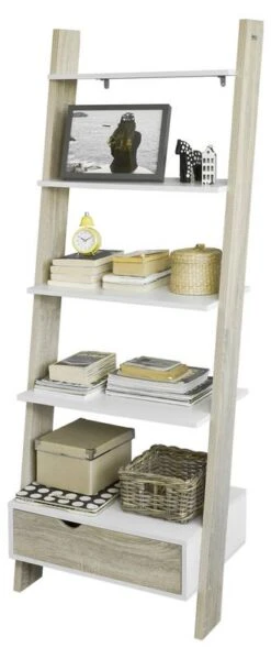 Bibliothèque Étagère échelle FRG112-WN