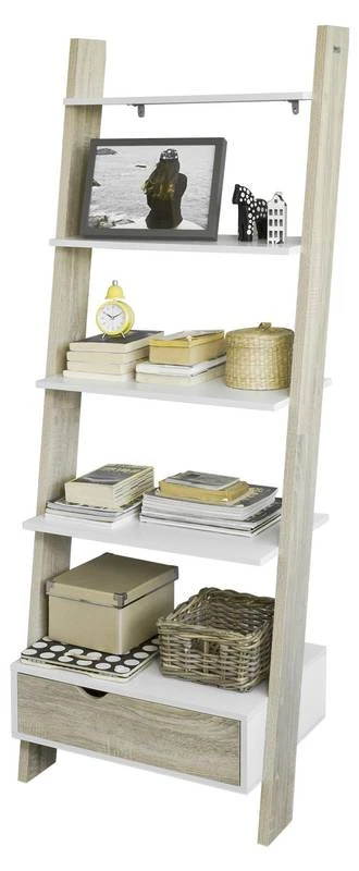 Bibliothèque Étagère échelle FRG112-WN 1 Bibliothèque Étagère échelle FRG112-WN