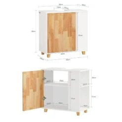 Meuble Sous Vasque BZR75-W -Sobuy 60a967adbd974277aa98ac8e8f1dc842