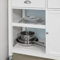 Desserte De Cuisine à Roulettes FKW62-WN -Sobuy 6418bc016d3d458e914223af5bd7f918