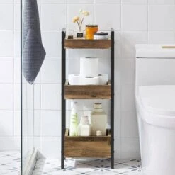 Étagère De Salle De Bain FRG226-WN -Sobuy 6473ba3fb8344c5d8916b7249c89b8f8
