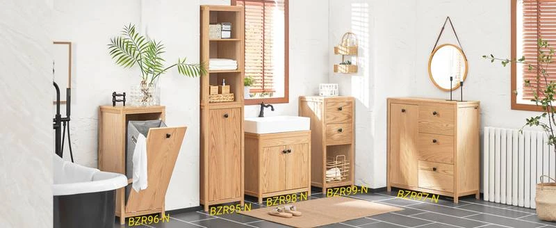 Colonne De Salle De Bain Naturel BZR95-N 2 Colonne De Salle De Bain Naturel BZR95-N – Image 2