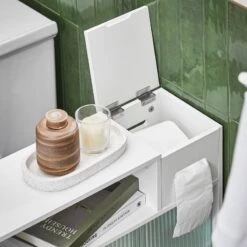 Armoire WC Roulante BZR117-W -Sobuy 667d94258f504245a354f3d71aca2157