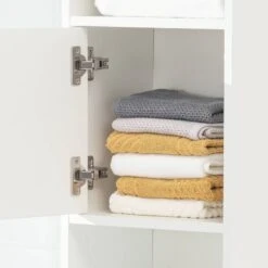 Meuble Colonne De Salle De Bain STR10-W -Sobuy 6b1a6612b10b4e19bb22ed0ca7edd4ec