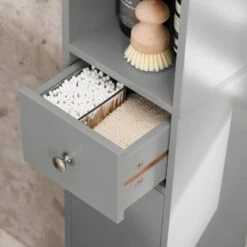 Meuble Colonne Salle De Bain BZR34-W -Sobuy 6ea7d26585944e55b75772fc11ced38d