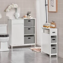 Armoire Salle De Bain BZR77-W 10 Armoire Salle De Bain BZR77-W -Sobuy 72703d3dfd4e4629ac86187a140afb29