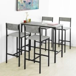 Table + 4 X Tabourets De Bar OGT14-HG
