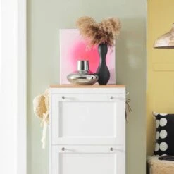 Meuble à Chaussures FSR144-WN 13 Meuble à Chaussures FSR144-WN -Sobuy 7301f4cb4fe94988aeaa514c5b7e9aee