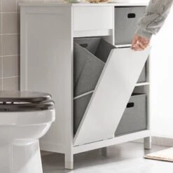 Armoire Salle De Bain BZR77-W 11 Armoire Salle De Bain BZR77-W -Sobuy 7ae1cb959c4448a58f11664caef3dc25