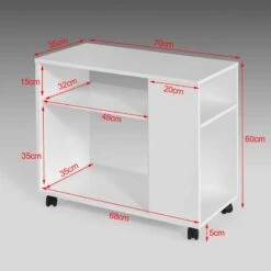 Bout De Canapé Table Imprimante FBT34-W -Sobuy 7cbcd0ccf75e42b49661bbcfe3e5dd70
