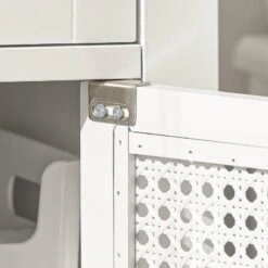 Meuble Colonne De Salle De Bain BZR36-W -Sobuy 7cde696f6305404eb1beb0e814333353