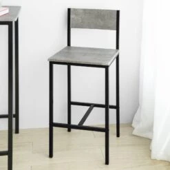 Table + 2 X Tabourets De Bar OGT27-N -Sobuy 8a964430f23049ed9d436b08e1560261