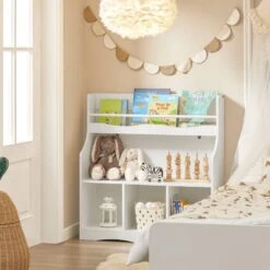 Bibliothèque Enfant KMB57-W -Sobuy 8ddc1187e184406a9fe710c95ee8ce1e