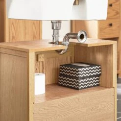 Meuble Sous Lavabo Naturel BZR98-N -Sobuy 8f10c2d5e16c4d1fa7eb65081ee8b19b