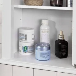 Meuble Haut De Salle De Bain FRG203-W -Sobuy 95270dc3a03f48829e6005cdf60c0f15