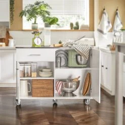 Desserte De Cuisine FKW117-W -Sobuy 9a3cb5dd0b3f41ab99813de6b57fa48a