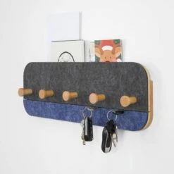 Porte-Manteau Mural FHK16-SG -Sobuy 9be7996176ab4beebf2be1f41a83b4de